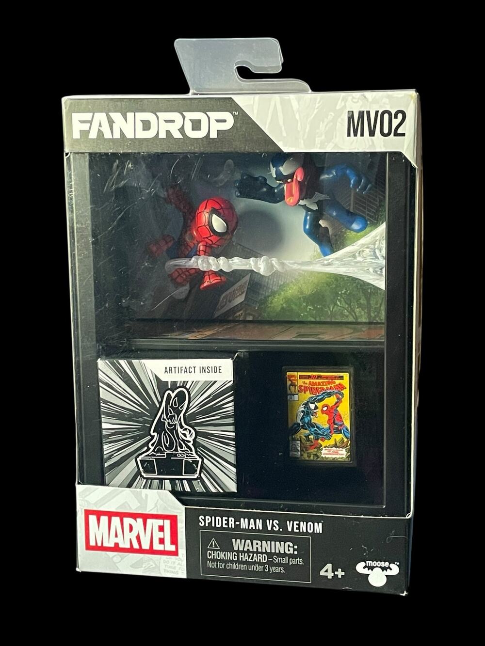 Moose Toys Marvel Fandrop MV02 Figure 2 Pack Spider-Man Vs. Venom New in Box